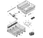Maytag MDB8750AWQ rail & rack assembly diagram