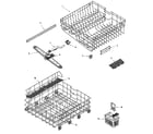 Jenn-Air JDB1060AWS rail & rack assembly diagram