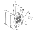 Maytag MDE3050AGW cabinet-rear diagram