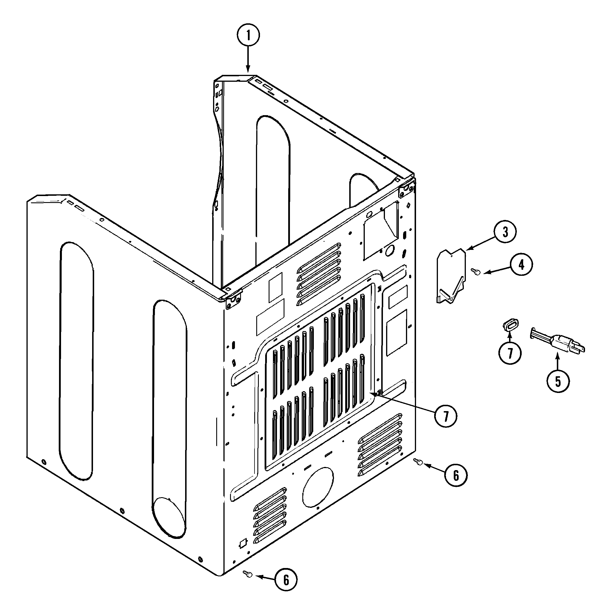 CABINET-REAR