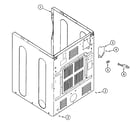 Maytag MDG3500BWW cabinet-rear diagram