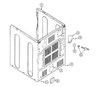 Maytag MDG5960BWW cabinet-rear diagram