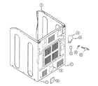 Maytag MDE8600AZW cabinet-rear diagram