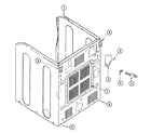 Maytag MDE8550AGW cabinet-rear diagram