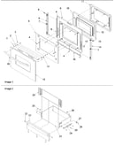Oven door and storage door