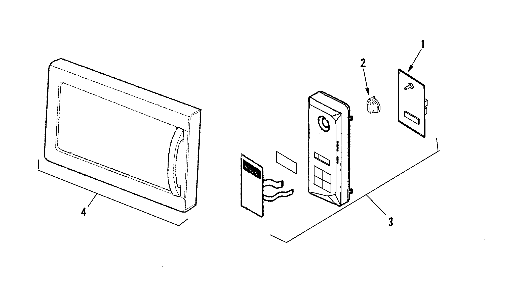 Control panel/door assembly