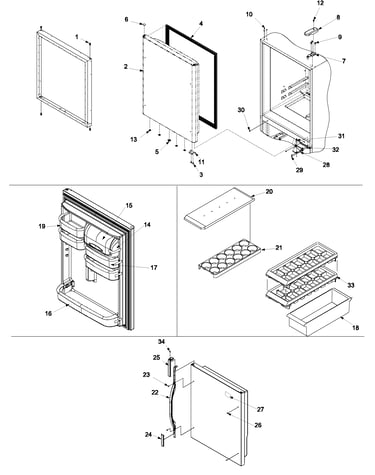 Refrigerator door