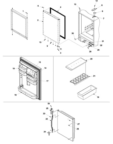 Refrigerator door
