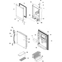 Kenmore 59665932400 refrigerator door diagram