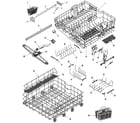 Jade RJDW2480B rail & rack assembly diagram