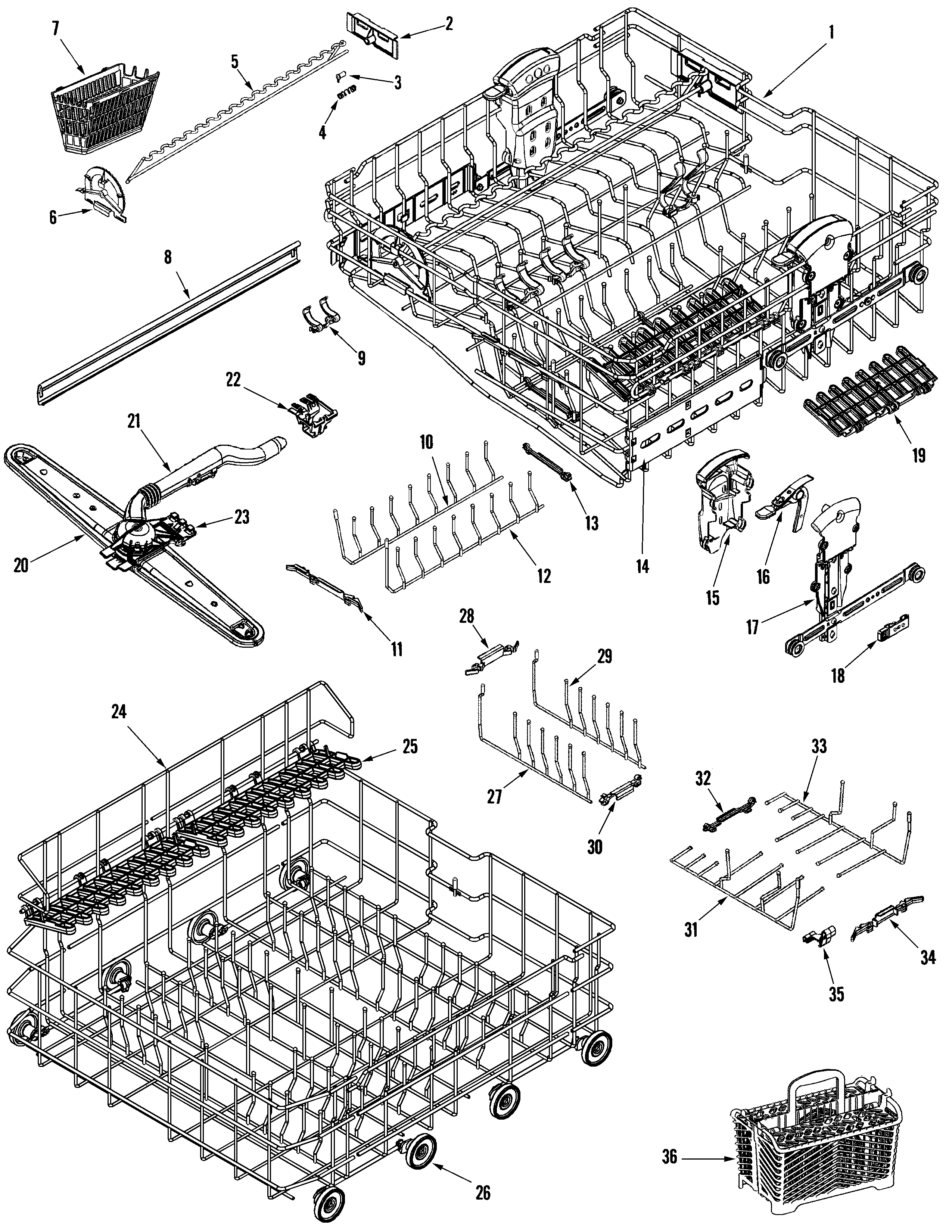 Rail & rack assembly