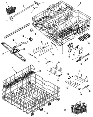 Rail & rack assembly