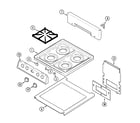 Magic Chef CGL1120ADT top assembly diagram