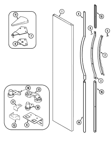 Freezer outer door (rev 10)
