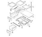 Maytag MTF2155DRW shelves & accessories diagram