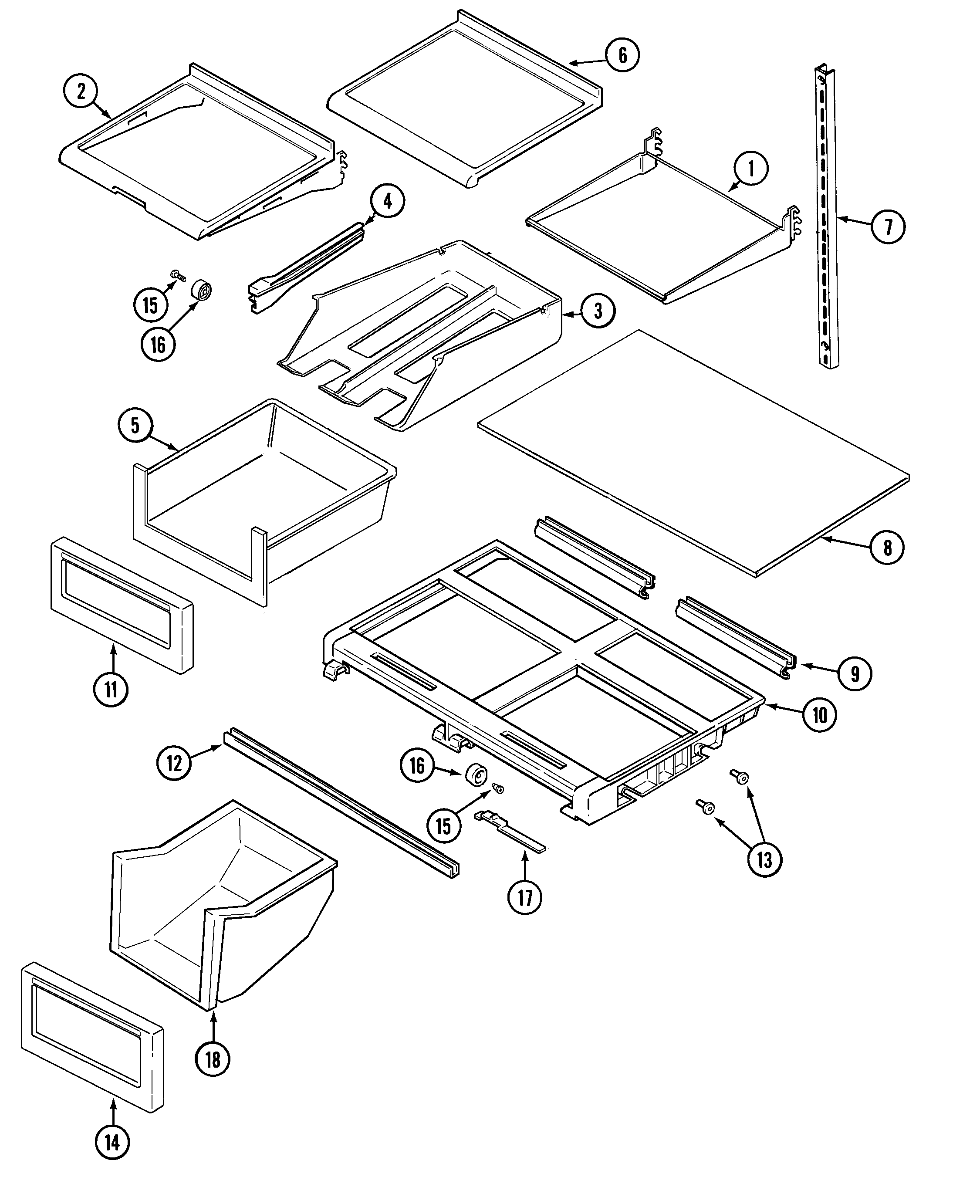 SHELVES & ACCESSORIES (BISQUE)