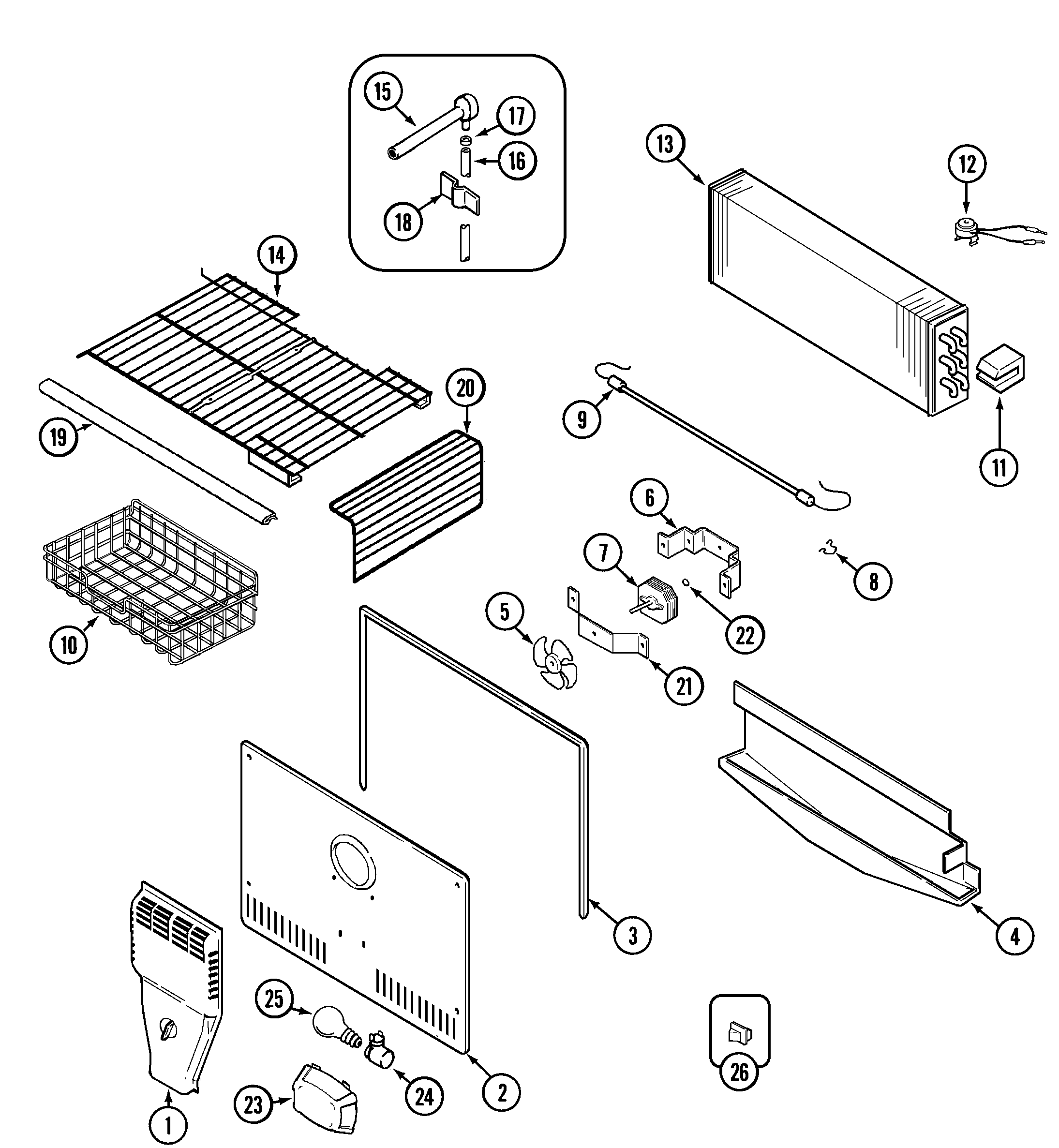 FREEZER COMPARTMENT (BISQUE)