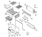 Maytag MTB2156DEA freezer compartment diagram