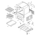 Maytag PGR4405CDT oven/base diagram