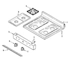 Maytag PGR4405CDS top assembly diagram