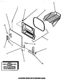 Loading door with drying rack