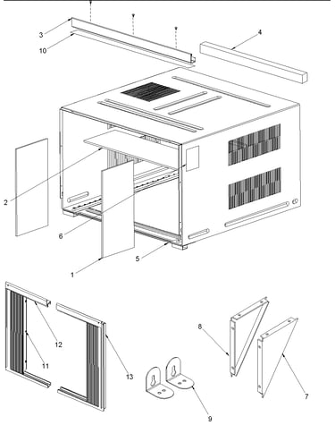 Outer case assembly
