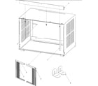 Amana AAC061STA-PAAC061STA0 outer case assembly diagram