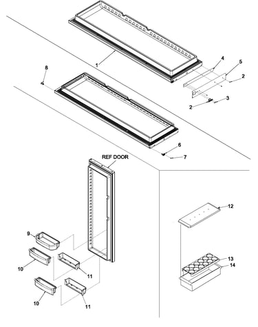 Refrigerator door