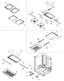 Refrigerator shelving