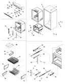 Interior cabinet & freezer shelving