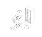 Amana XRSS204BB-PXRSS204BB0 crisper assy diagram