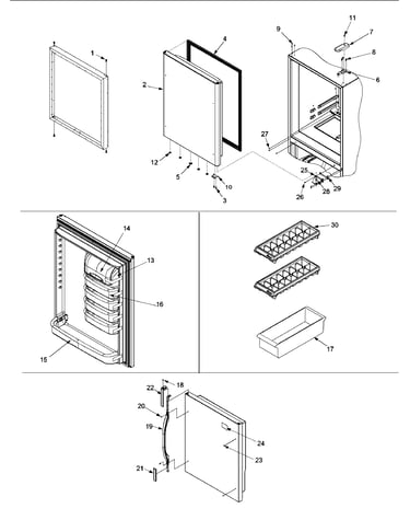 Refrigerator door