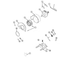 Maytag SDG5701AWW motor, fan & belt diagram