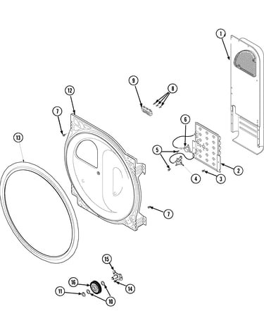 Rear bulkhead, air duct, heater & roller