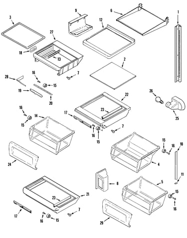 Shelves & accessories