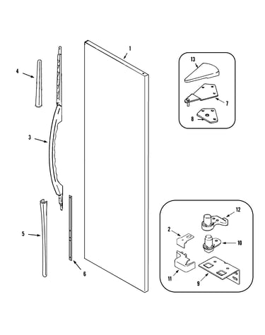 Fresh food outer door