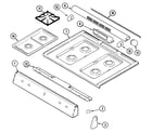 Magic Chef CGS1230ADT top assembly (adt) diagram