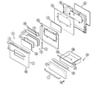 Maytag MGS5770ADC door/drawer (adc) diagram