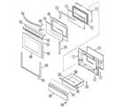 Maytag MGS5870ADQ door/drawer diagram