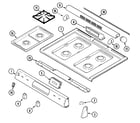 Maytag MGS5870ADQ top assembly (adq) diagram