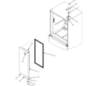 Maytag MFD2560HEQ right refrigerator door diagram