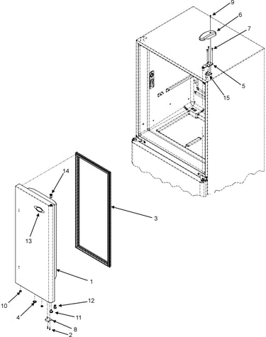 Right refrigerator door