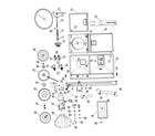 Hoover 0517-20 pump, hoses, microswitch, bearings diagram