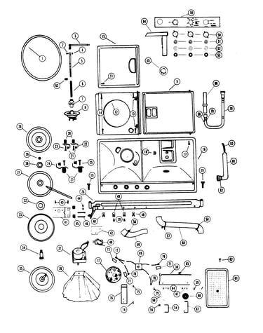 Pump, hoses, microswitch, bearings