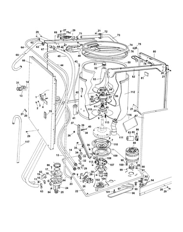 Pump, hoses, microswitch, bearings
