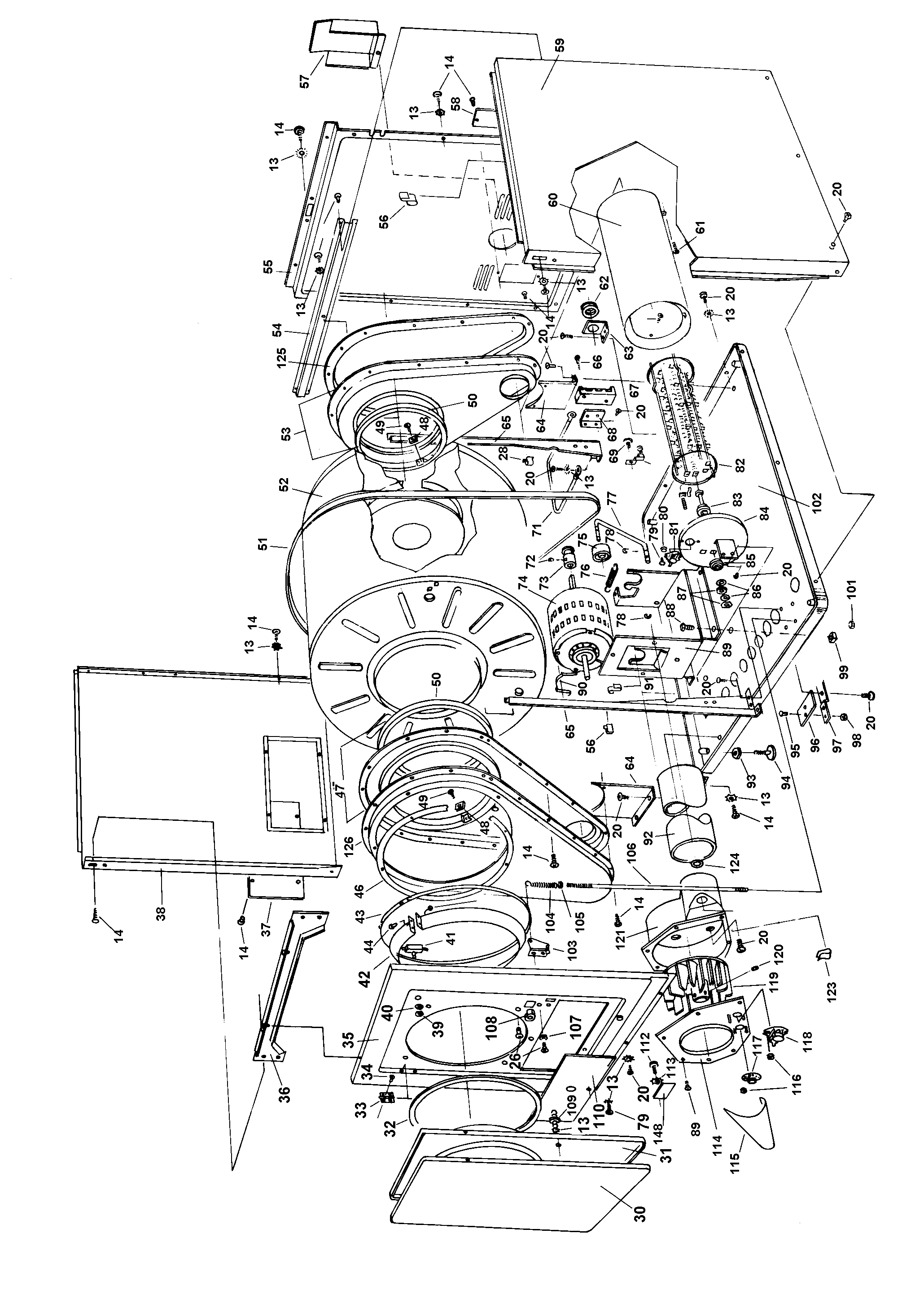 Motor assembly, heatingcoil, thermostat