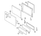 Crosley C31000PAW door/drawer diagram