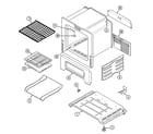 Maytag CRL5300DXT oven/base diagram