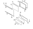 Maytag CRL5300DXL door/drawer diagram