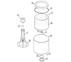 Maytag PAV3250AWW tub diagram